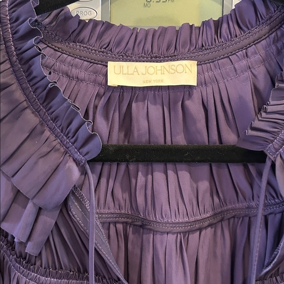 Ulla Johnson Loucy Tiered Sleeve Tie Blouse - Picture 4 of 13